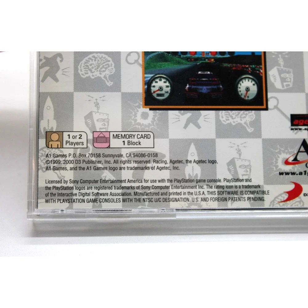 PS1: A1 Games Racing (Sony PlayStation 1, 2000) Complete w/‎ Manual